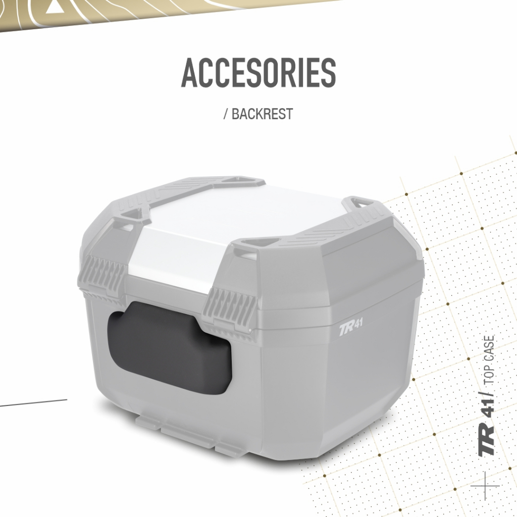 เบาะพิงกล่องท้าย Shad Terra tr41 แท้ตรงรุ่น