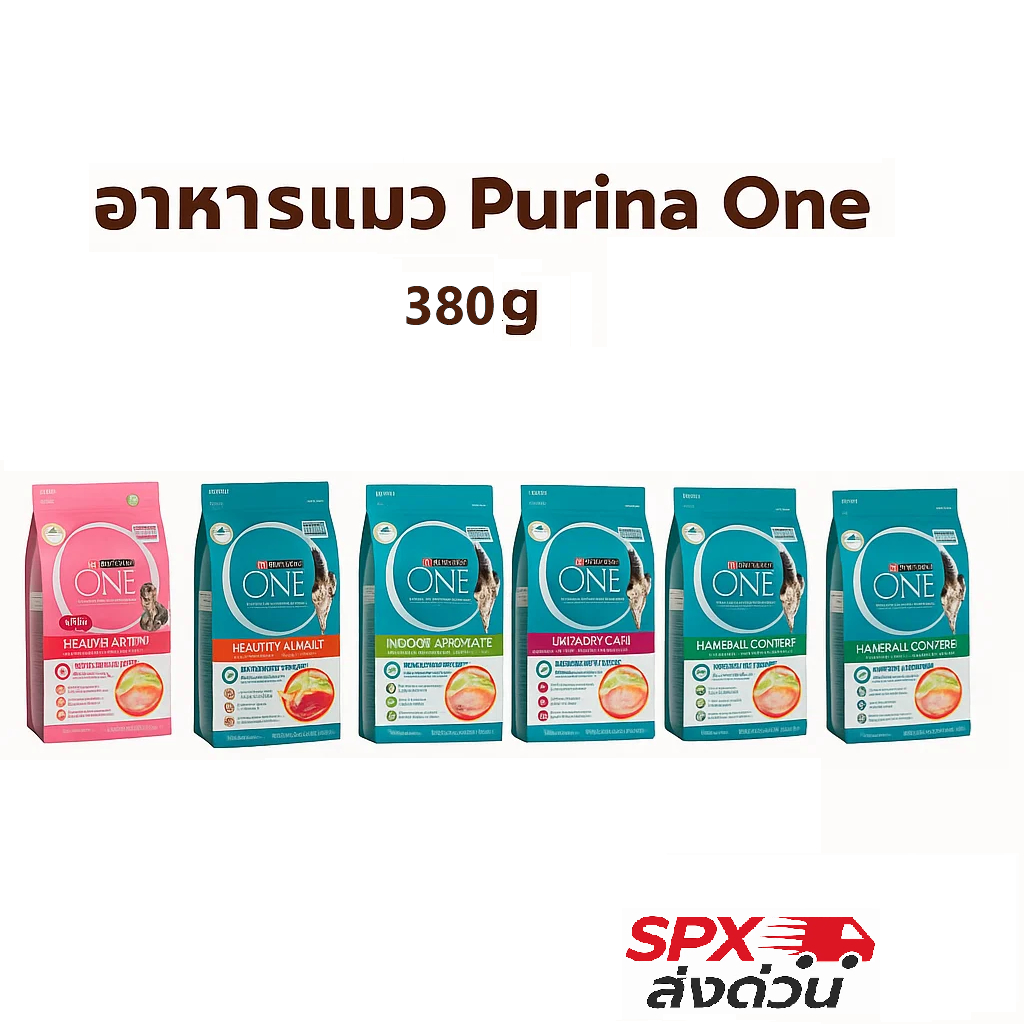 [ส่งด่วน] Purina One เพียวริน่าวัน อาหารแมว ชนิดเม็ด เกรดพรีเมี่ยม 380g