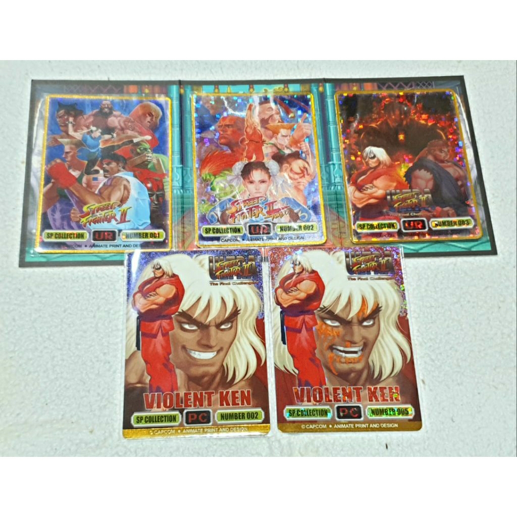 (UR SSR PC ใบแรร์) การ์ด Street Fighter II การ์ดค่าย Animate (อนิเมท)