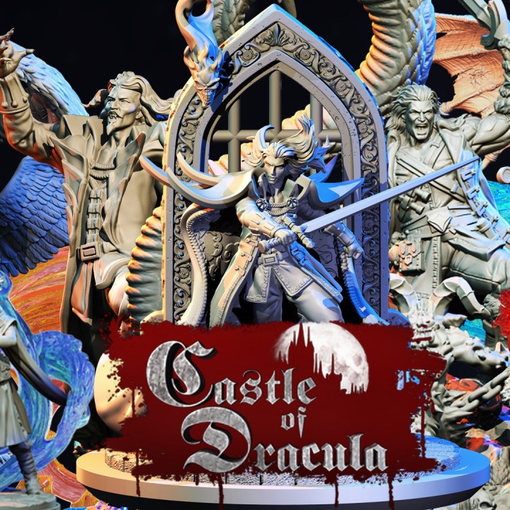 Castle of Dracula : Collection : Miniature Resin โมเดลบอร์ดเกม ผลิตตามสั่ง DnD Class