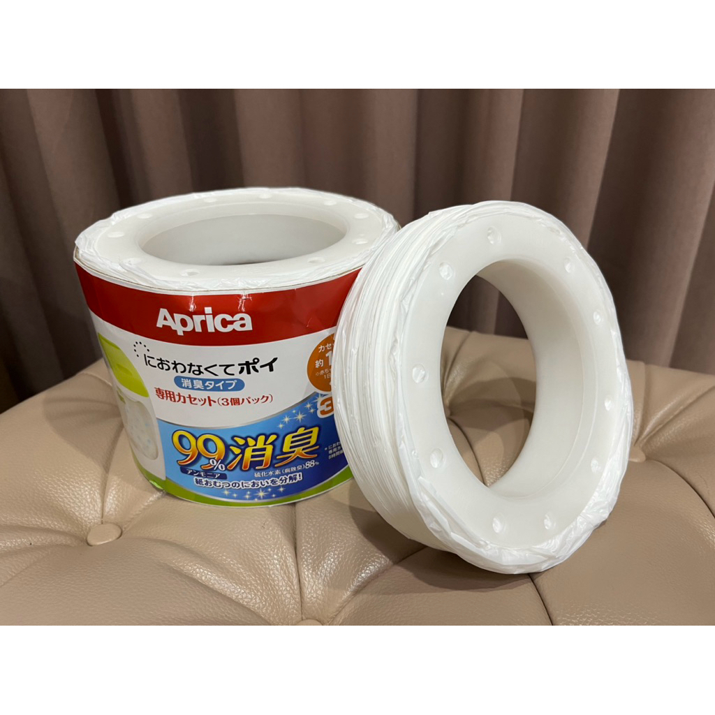(1722) Aprica อะพรีกา ถุงขยะรีฟิล แบบม้วนต่อเนื่อง สำหรับถังขยะเก็บกลิ่น งานตู้ญี่ปุ่น ** มือหนึ่ง ** ( ได้หนึ่งม้วน )