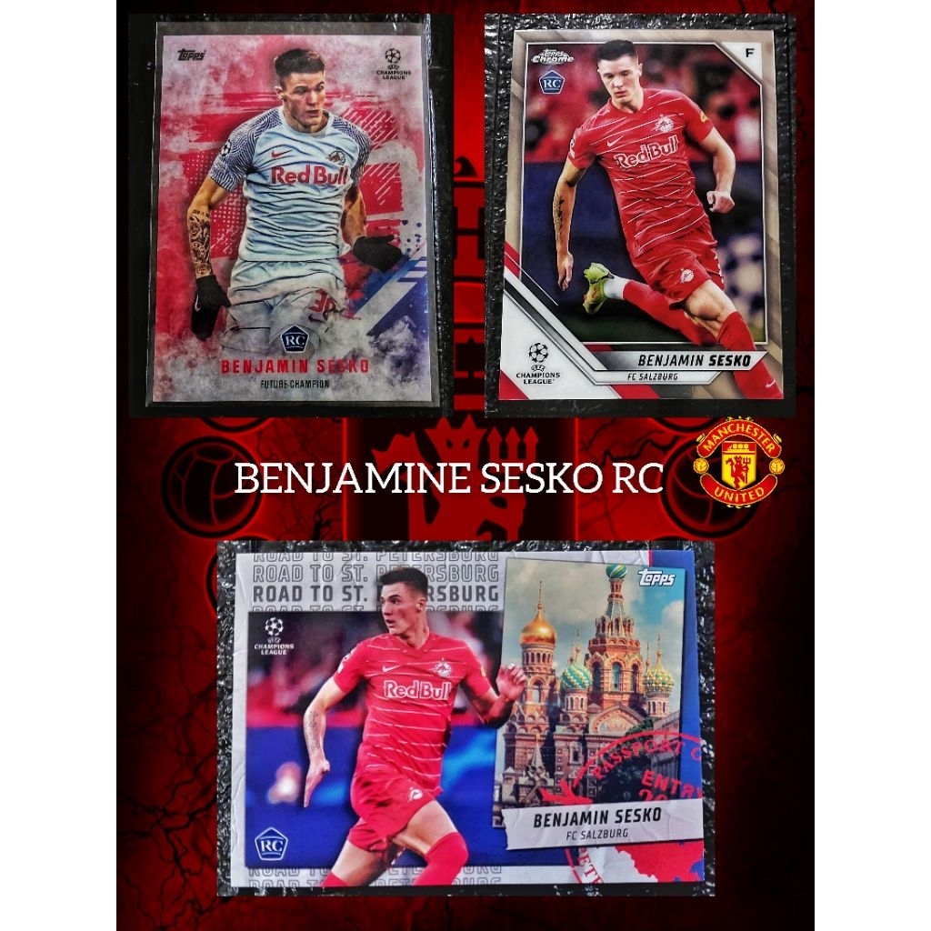 การ์ดฟุตบอล รวม  BENJAMIN SESKO RC สินค้าลิขสิทธิ์แท้