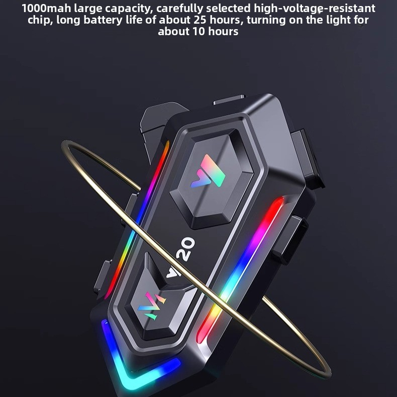 Y20 Motorcycle helmet Bluetooth Headphones Waterproof noise-cancelling Food Delivery rider intercom