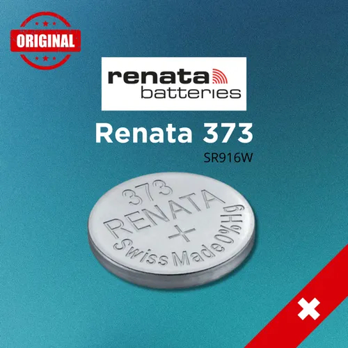 𝗚𝗤 𝘄𝗮𝘁𝗰𝗵 x 𝗥𝗘𝗡𝗔𝗧𝗔 373 / SR916SW ถ่านรีนาต้าจากสวิส by Swatch ถ่านนาฬิกา 0% Watches Battery 1.55V