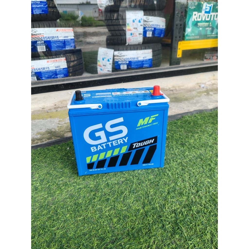 แบตเตอรี่ใหม่​ GS​ 46b24L​ ใส่รถเก๋ง