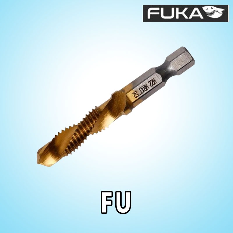 FU ดอกเจาะพร้อมต๊าปก้านไขควง ″FUKA″