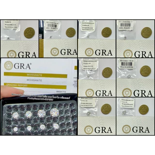 เพชรโมอีส ใบเซอร์ D color Excellent cut VVS1 H&A moissanite