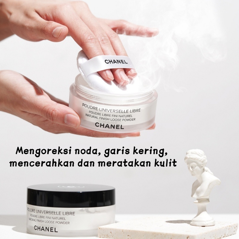 CHANEL Poudre Universelle Libre Loose Powder 30g /Chanel Loose Powder Makeup Control Tahan Lama Kontrol Minyak Cerah - รูปที่ 2