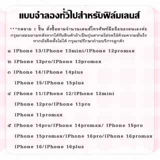 ฟิล์มกล้องสำหรับ ฟิล์มกล้อง for iphone 11 16 Pro Max 13 15 14 12 Pro Max 15 Plus กระจกกล้อง กล้องหลัง ฟิล์ม เลนส์กล้อง