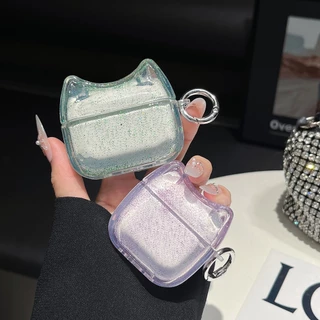 ประกายแวววาว เคสสีใส สำหรับ Airpods 4 1/2 airpods 3 airpods pro airpods pro 2 gen1/gen2/gen3