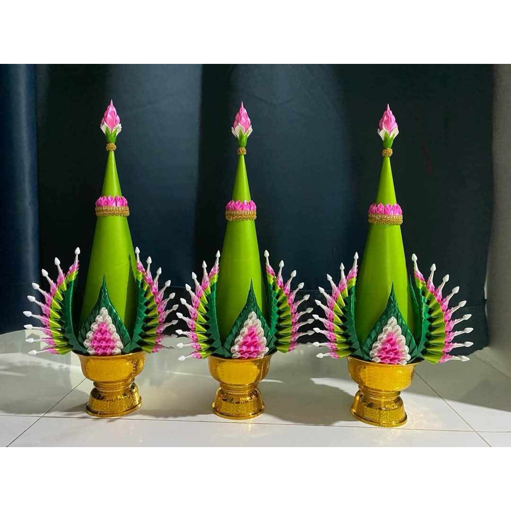 บายศรีปากชามประยุกต์ กรวยอุปัชฌาย์ กรวยงานบวช ✅ราคาพานละ 300 บาท✅ 🔴ต้องการสีอื่น แจ้งทางแชทด้วยนะคะ🔴
