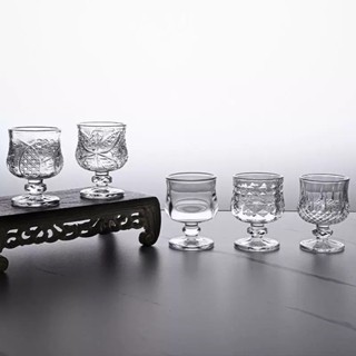 แก้วลายผีเสื้อ แก้วไวน์ ถ้วยน้ำพระขนาดจิ๋ว แก้วไห้วพระ 40ML …