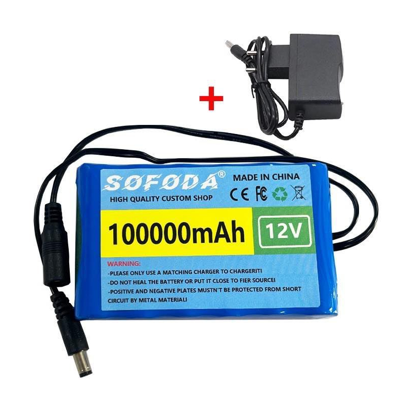 แบตเตอรี่ลิเธียม 12V 30AH/100AH  แบตเตอรี่ 1000W  E-bike 12.6V  BMS + charger  แบตจักรยานไฟฟ้า  สามล