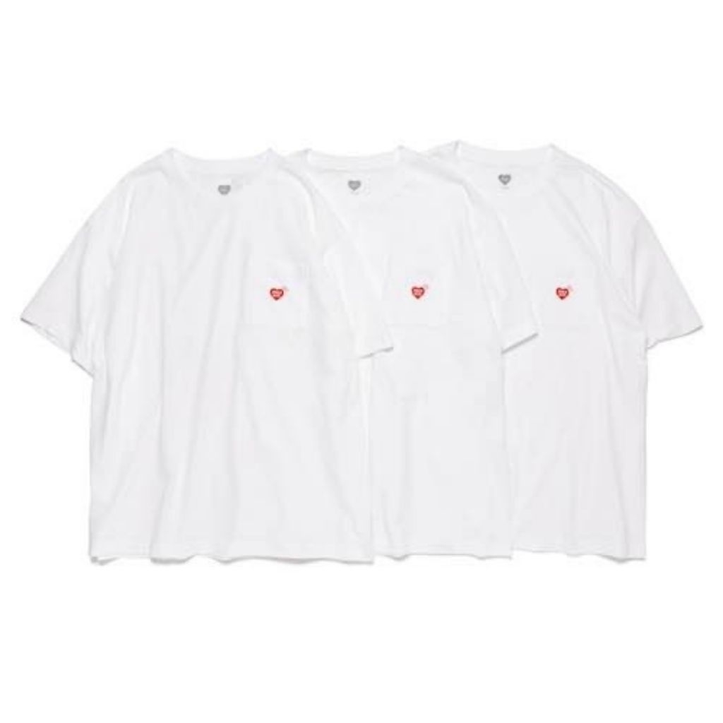 NEW !!!HUMAN MADE 3-PACK POCKET TEE