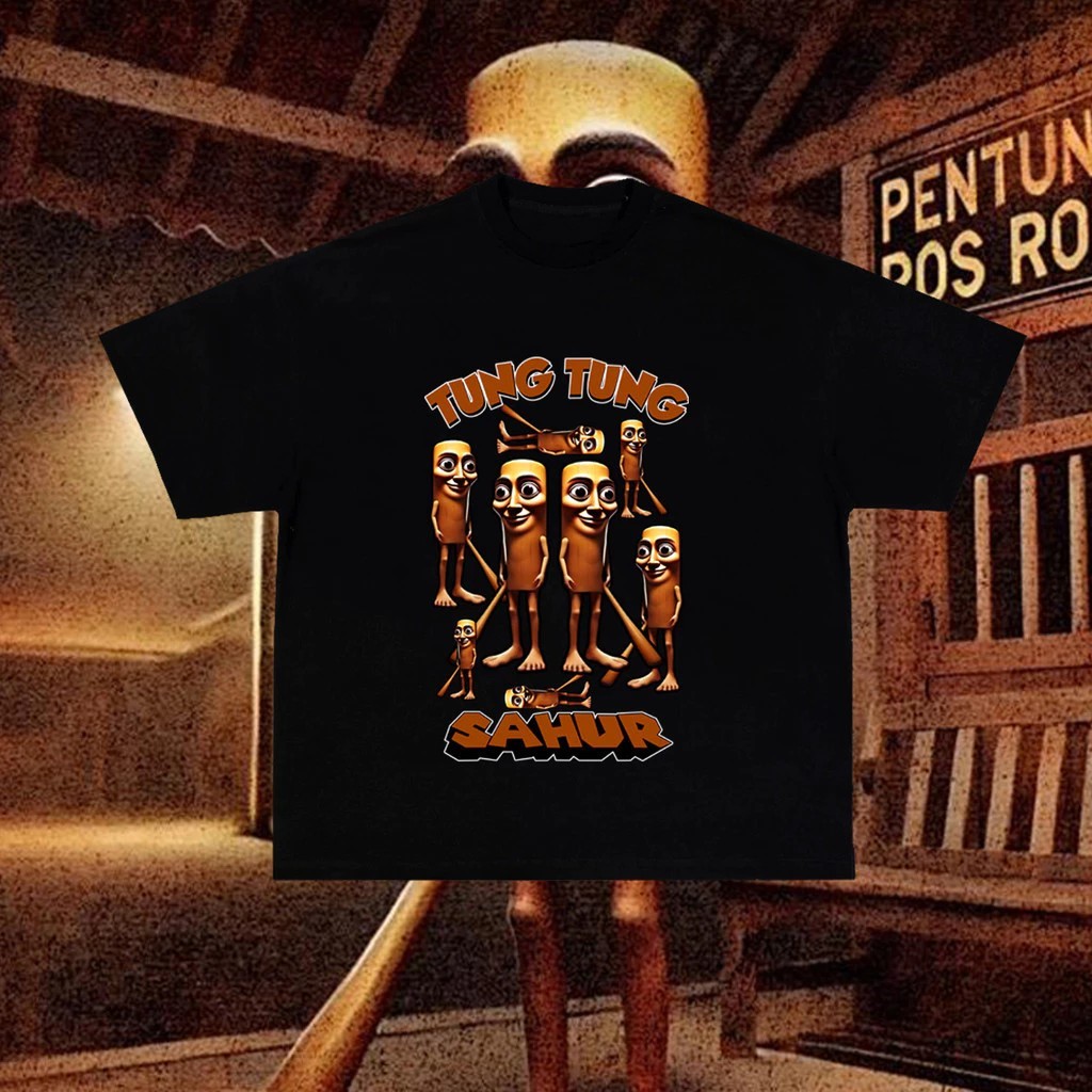 🔥Hot Tung Tung SAHUR เสื้อผ้า Tung SAHUR เสื้อยืด S-3XL FS