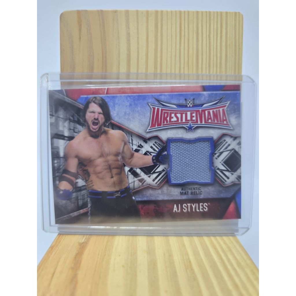 การ์ด มวยปล้ำ AJ Styles : WWE Card : Topps : ชิ้นส่วนเวที