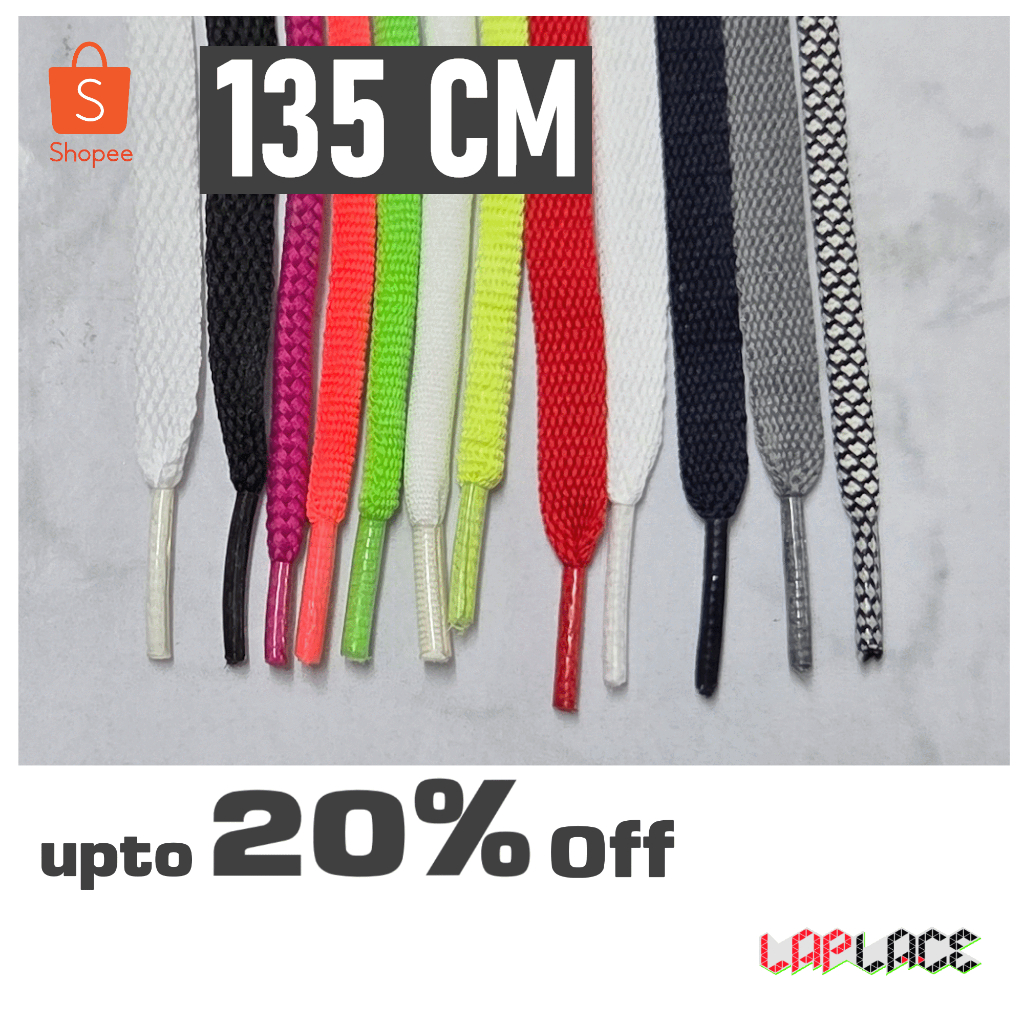 เชือกผูกรองเท้า 135 ซม ▼LapLace▼