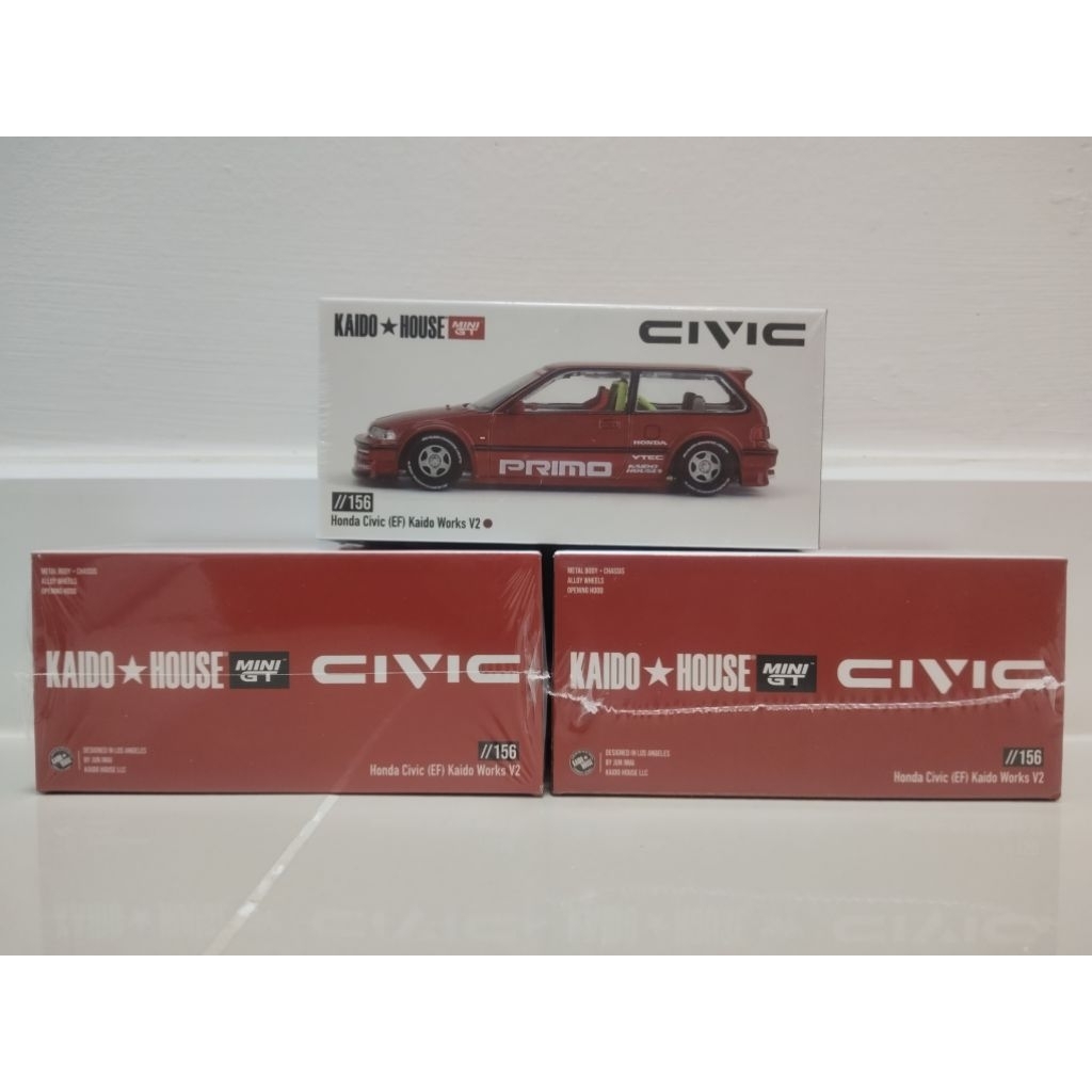Modelรถ Mini gt Kaido*House mini gt civic ef
