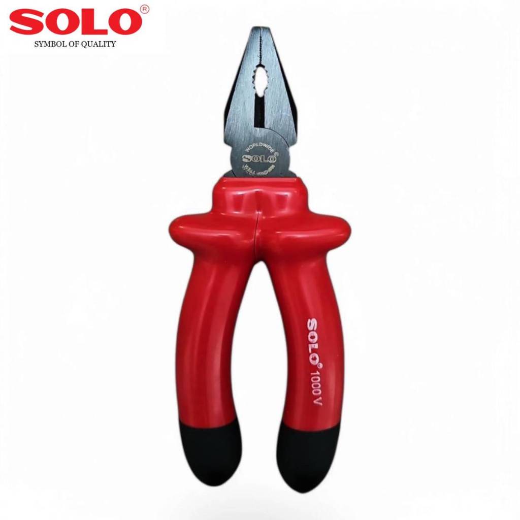 Solo No.9106-6" คีมหุ้มฉนวนกันไฟฟ้าโซโล ปากจระเข้