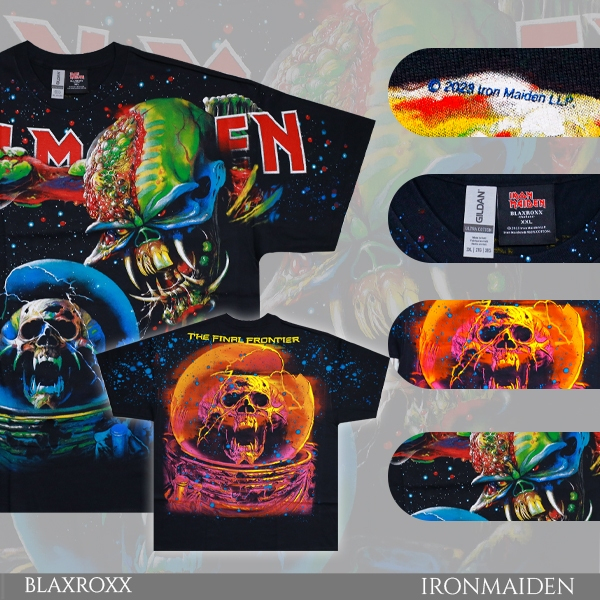 BLAXROXX | IRON MAIDEN® | [IRM032-GILDAN] | เสื้อวง OVP สีจม | เสื้อยืดคอกลม แขนสั้น | GILDAN Ultra 