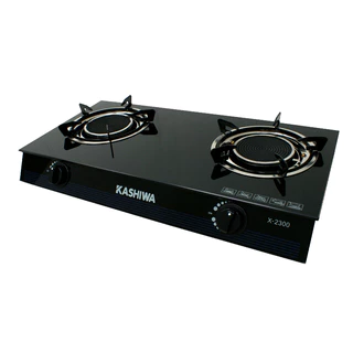 KASHIWA รุ่น X-2300 เตาแก๊ส หัวคู่ หน้ากระจก หัวอินฟาเรด ปลอดภัย ให้ความร้อนเร็วแรง ไม่เป็นสนิม