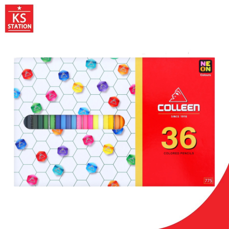สีไม้คลอลีน 36 ด้าม 36 สี No.775