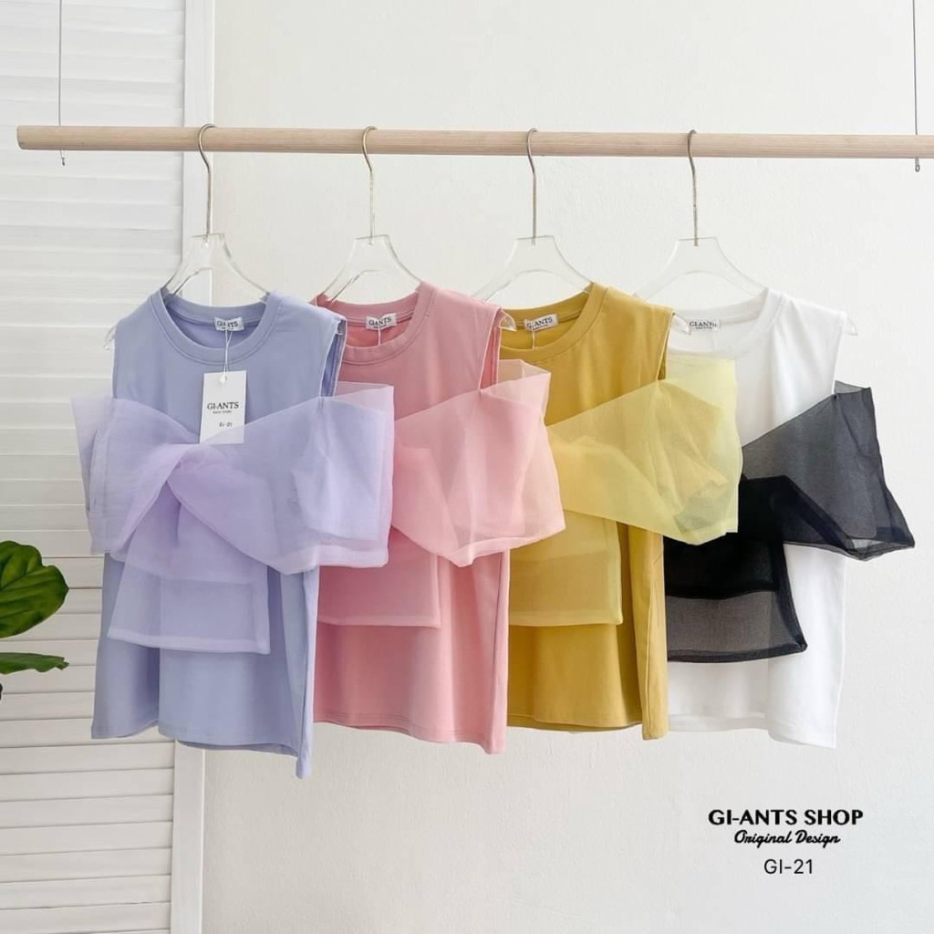 เสื้อคอกลมแต่งโบว์ด้านหน้าใส่ออกงานสวยๆ งานนำเข้าน่ารักมาก GI44 ราคา ถูกที่สุด ดีลบีเคเค แกลเลอรีภาพที่ 8