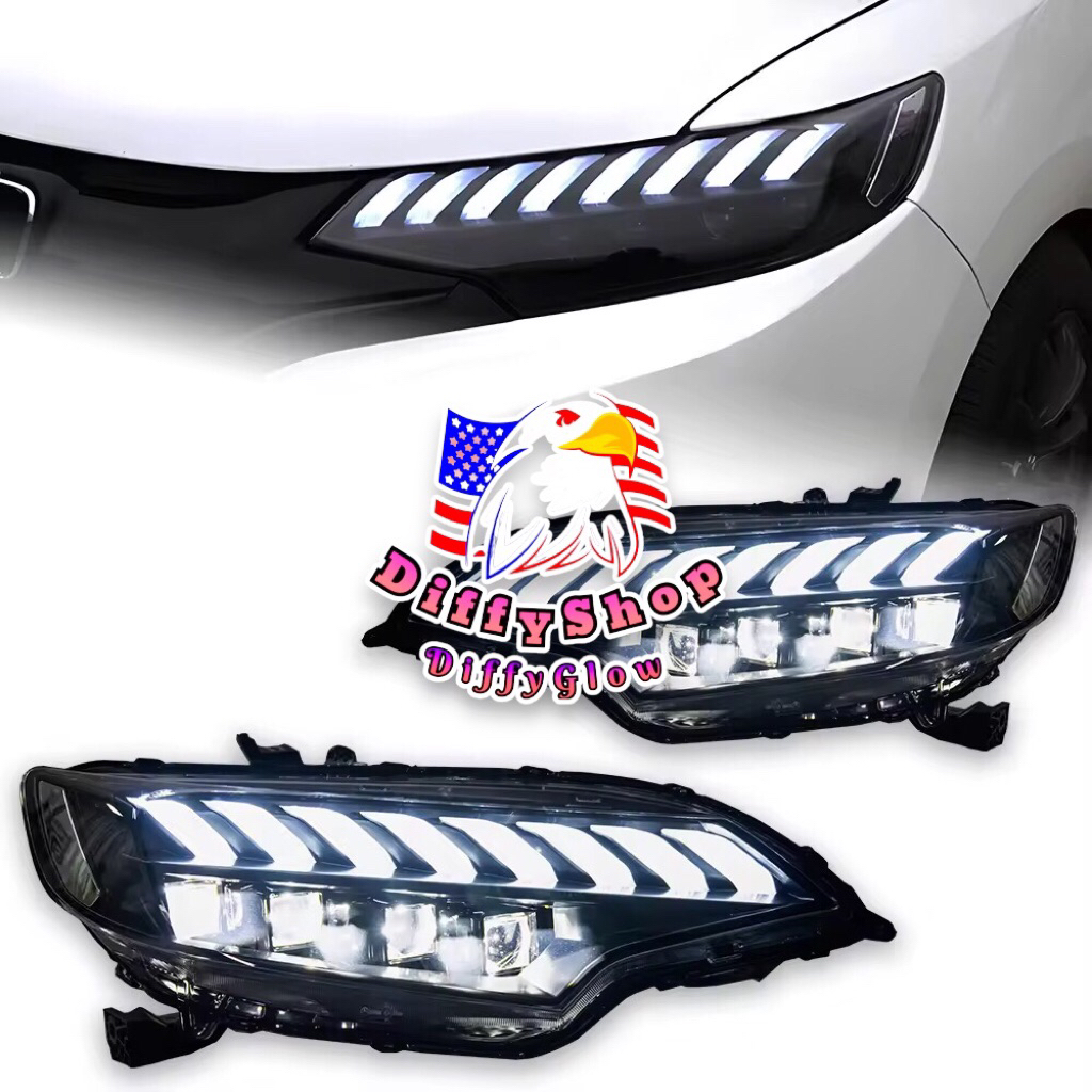 [New] ไฟหน้าFull LED Honda Jazz GK 2014-2024