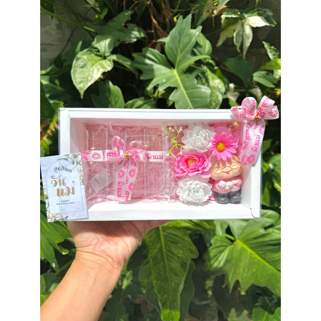 ของขวัญวันแม่กล่องใส่เงิน 5 ใบ วันแม่ มาลัยลวดกำมะหยี่ ดอกมะลิ - รูปที่ 5