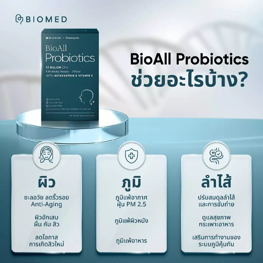 BioAll แคปซูลโพรไบโอติกส์Medical Grade Probiotic BioMed โพรไบโอติก thumbnail 6