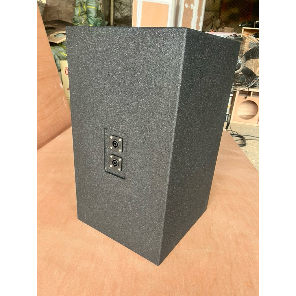 ตู้ลำโพงเปล่าเสียงกลาง ขนาด12นิ้ว (1ใบ) ทรงคางหมู ไม้อัดแท้เกรดเอ สีระเบิด ตะแกรงเหล็ก แถมฟรีสเปคคอน - รูปที่ 6