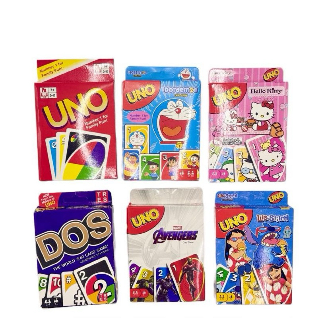 UNO card  การ์ด UNO มีหลายลาย  ( การ์ด  108 ใบ )