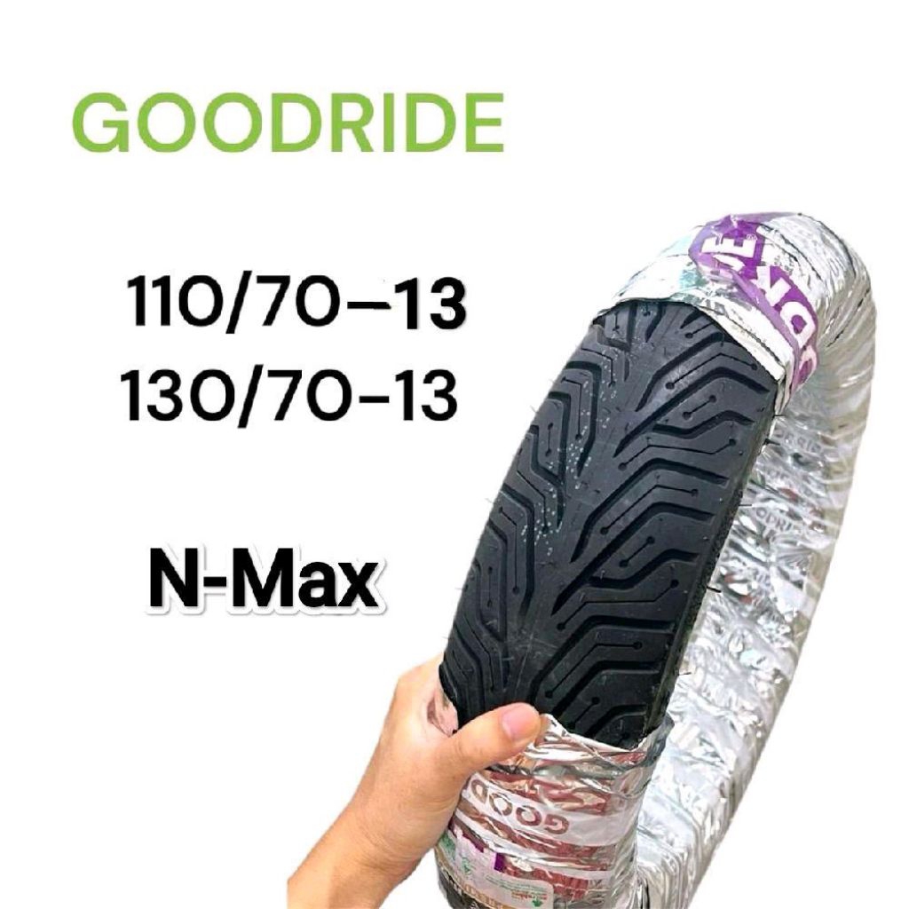 ยางนอก Goodride H571 110/70-13, 130/70-13 ยางเรเดียล Nmax, (PCX160เฉพาะล้อหลัง) ล้อหน้า, ล้อหลัง Motorcycle มอเตอร์ไซค์
