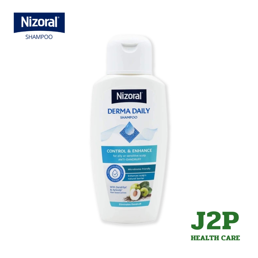 Nizoral Derma Daily Shampoo 200 ml ผ่านการทดสอบทางคลินิกในการขจัดรังแค พร้อมฟื้นบำรุงหนังศีรษะ