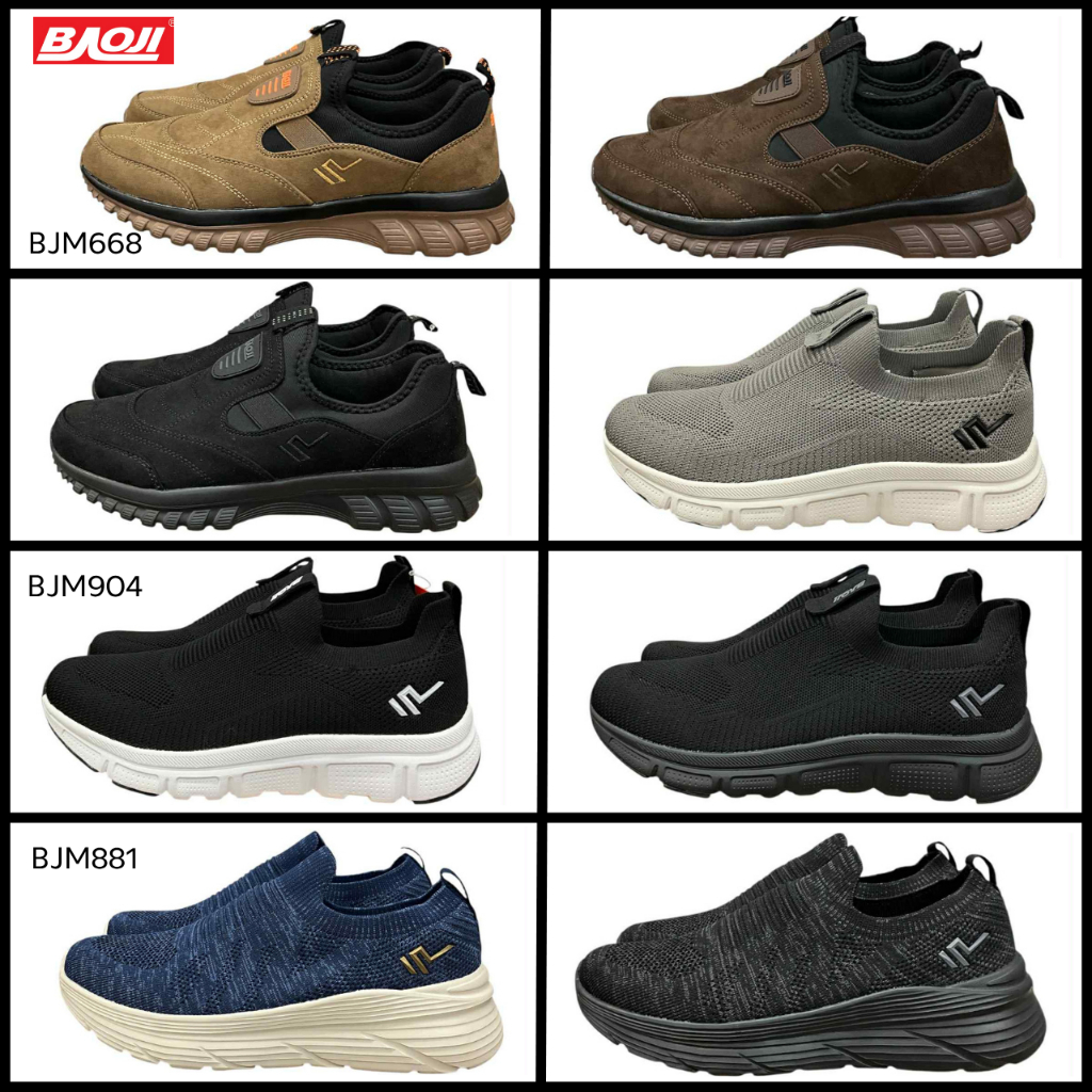 Baoji รองเท้าโลฟเฟอร์ รุ่น BJM668 BJM881 BJM904 รองเท้าผ้าใบผู้ชาย  เหมาะสำหรับใส่ลำลอง(XRLN)