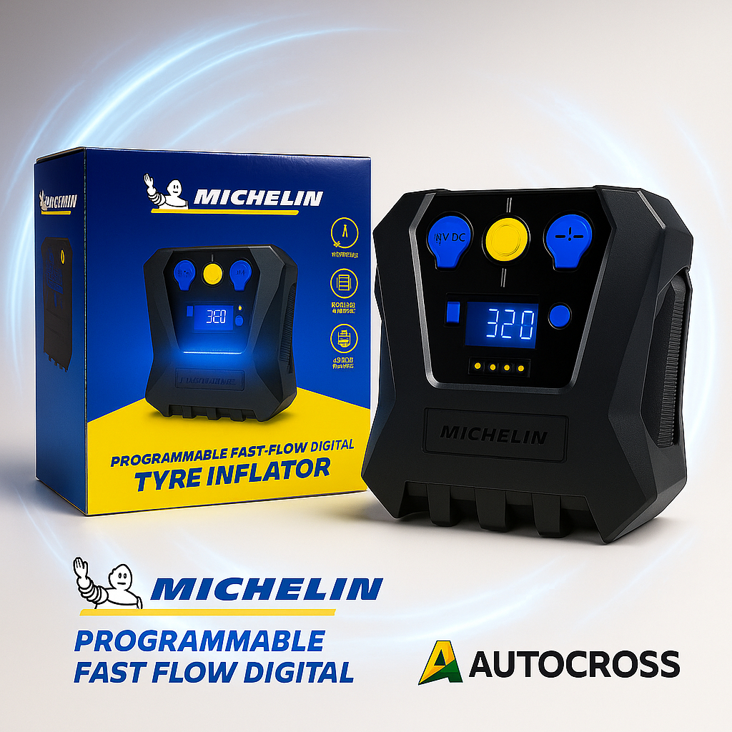 🌟 MICHELIN ปั๊มลมอเนกประสงค์ชนิดไฟฟ้า รุ่น PRE-SET 12266 🌟 ✅ Digital Power Sourc