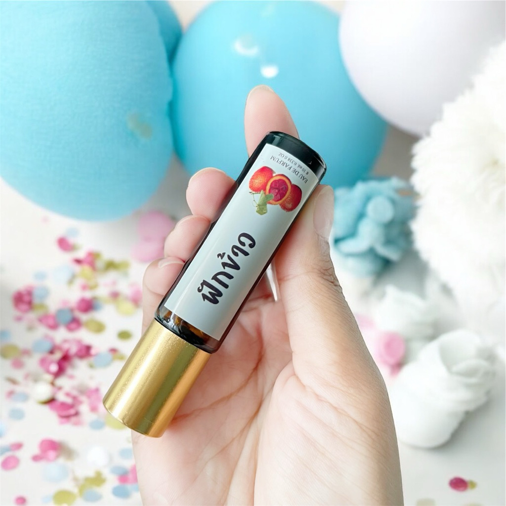 Oil ออยล์น้ำหอมกลิ่นฟักข้าว(ไม่ผสมแอลกอฮอล์) หอมกลิ่นผลไม้ของฟักข้าว หวานละมุน ผ่อนคลายที่สุด พกพาสะดวกง่ายขนาด 10ml.