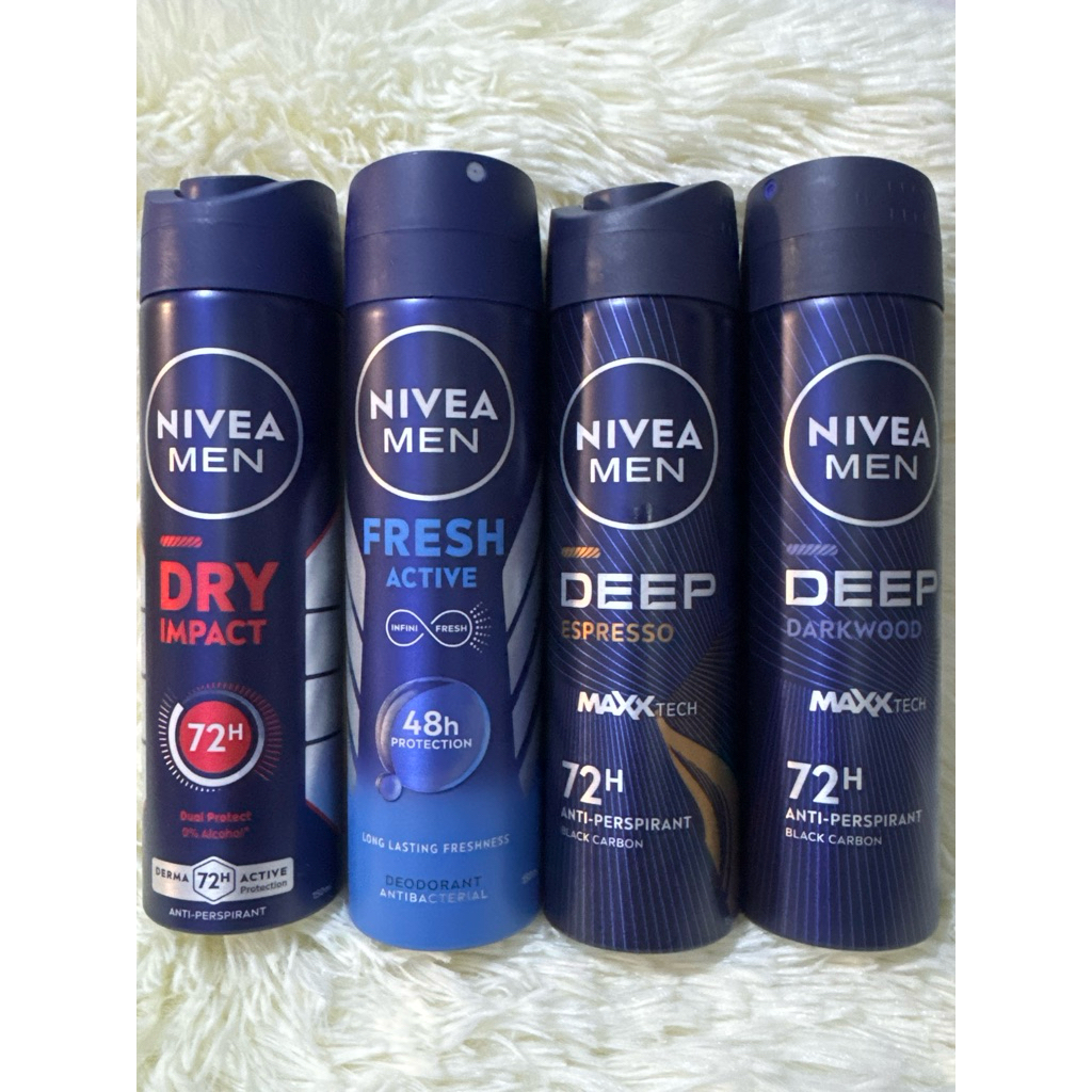 ส่งด่วน🎯 NIVEA MEN นีเวีย สเปรย์ ระงับกลิ่นกาย ชาย 150 มล. สเปรย์ ลดเหงื่อ
