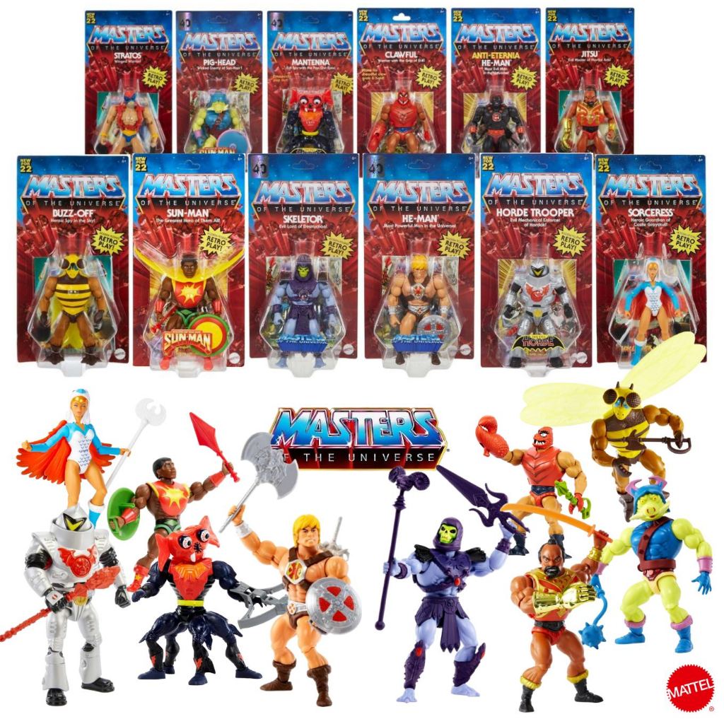 เลือกแบบได้ - Masters of the Universe – Action Figure Retro Play โมเดลแอ็คชั่นฟิกเกอร์ (MOTU) Retro Play GNN84 #