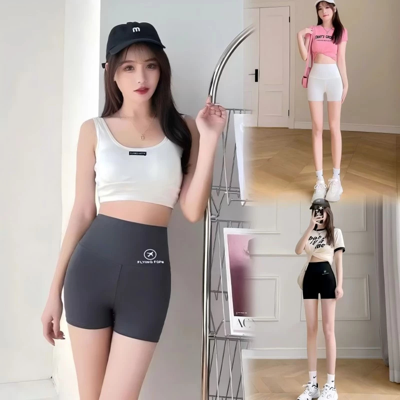 Ready store กางเกงเลกกิ้งขาสั้น แบบบาง ระบายอากาศได้ดี เหมาะกับการเล่นโยคะ เล่นกีฬา แฟชั่นฤดูร้อน สํ