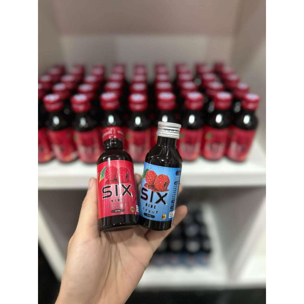 six nine 10ขวด(ไซรัปหัวเชื้อน้ำหวาน) ผสมเครื่องดื่มชนิดเข้มข้นของแท้ มีอ.ย.ถูกต้อง100%