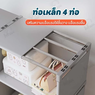 [แถวเดียว/สองแถว] ชั้นวางของ ชั้นวางหนังสือ วางของใช้อเนกประสงค์ 5ชั้น 6ชั้น มีให้เลือก 3สี ขาว/ดำ/เทา สไตล์มินิมอล QF