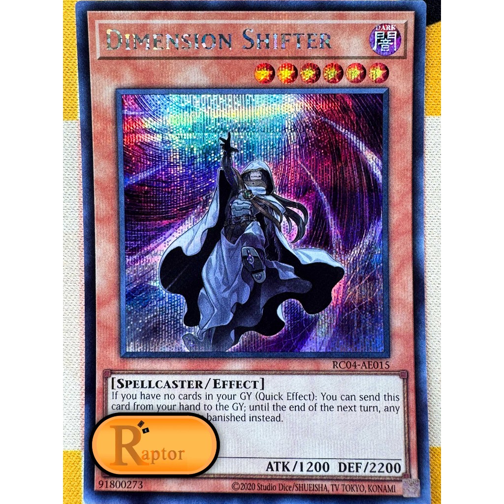 RC04-AE015 : Dimension Shifter [Secret Rare] (Yu-Gi-Oh! : ลิขสิทธิ์แท้) - [RaptorzCards]