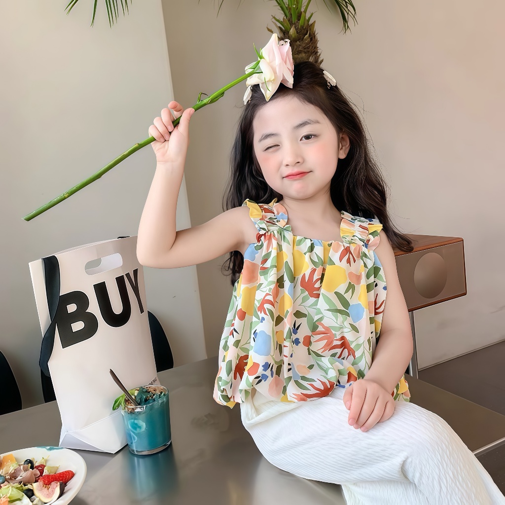 1-9 ปี ชุดเด็กหญิง ชุดเซ็ทเด็กผู้หญิง ชุดเด็ก เสื้อ+กางเกงเด็กผู้หญิง ชุดสำหรับเด็กผู้หญิง - รูปที่ 6