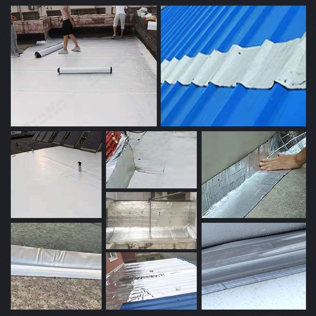 เทปกาวกันน้ำ เทปอลูมิเนียม เทปกาวกันรั่ว กันรั่ว หลังคารั่ว เทปติดหลังคากันรั่ว เทปกาวสำเร็จรูป ความ - รูปที่ 7