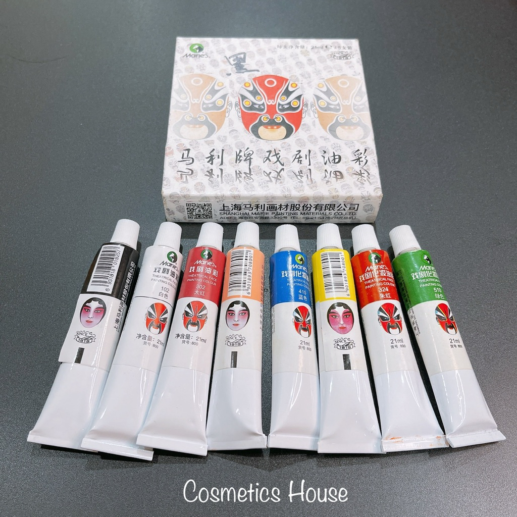 แป้งงิ้ว สีทาหน้างิ้ว สีงิ้ว ลิปงิ้ว สีเพ้นท์หน้า สีเพ้นท์หน้าตัวตลก ครีมงิ้ว พร้อมส่ง