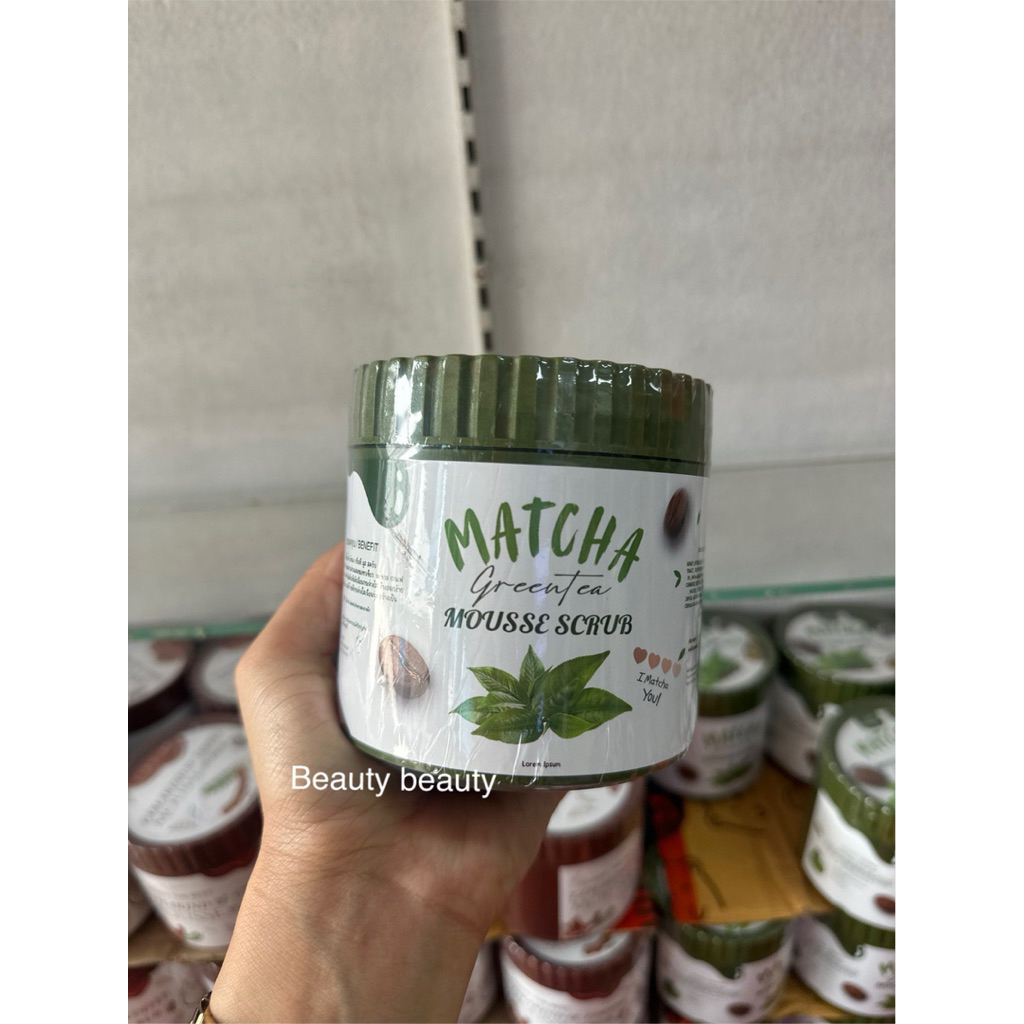 Lab Soap Matcha Greentea Mousse Scrub 650g. แล็ปโซฟ   มัทฉะ กรีนที มูส สครับ