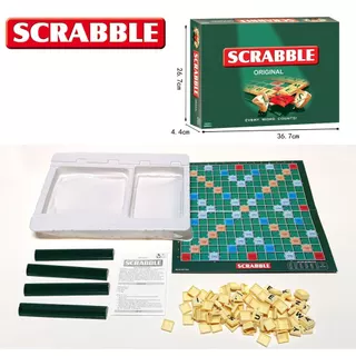 เกมต่อคำ SCRABBLE Original เกมกระดานเสริมทักษะภาษาอังกฤษสุดคลาสสิก 55110 # อุปกรณ์ครบ พร้อมเล่น