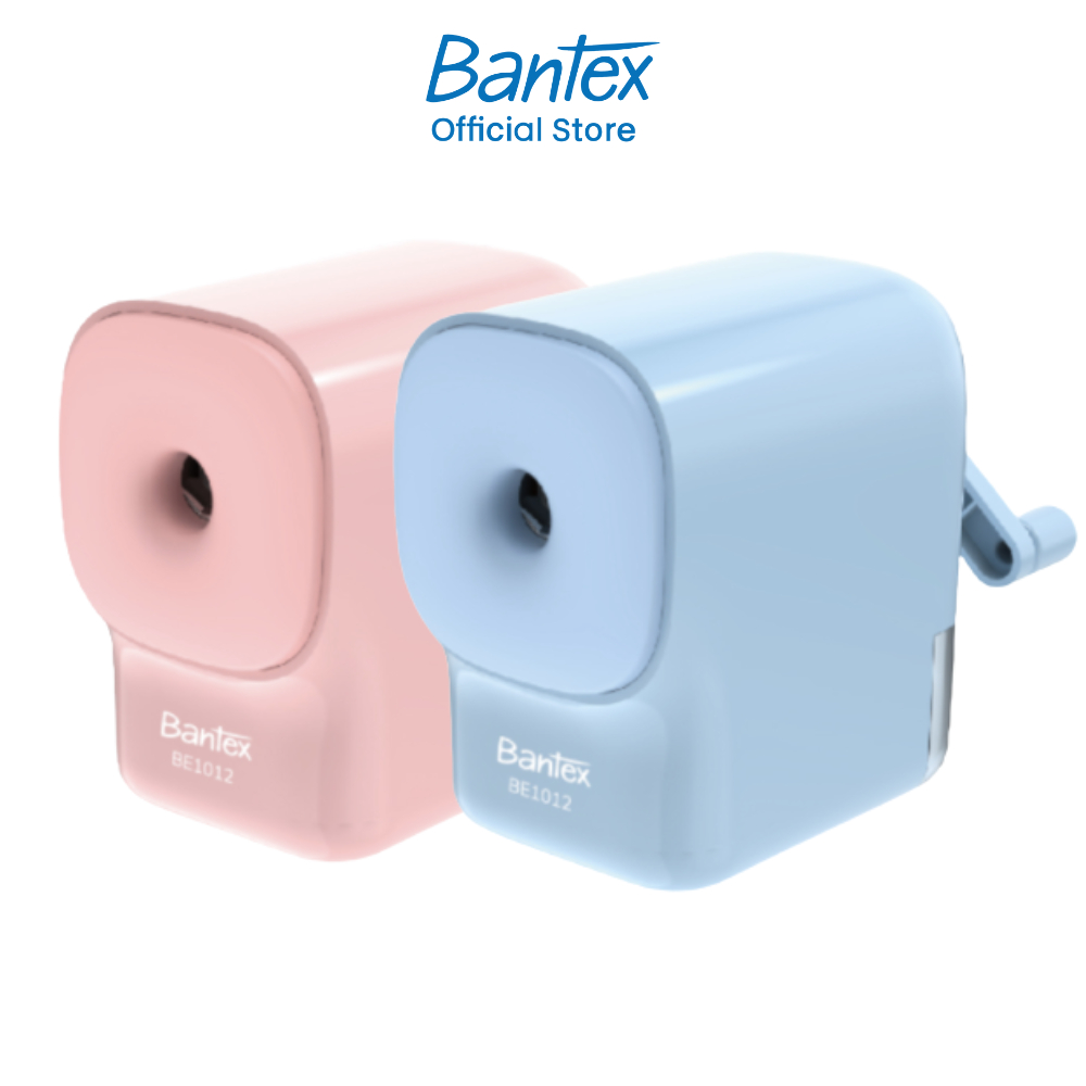 Bantex เครื่องเหลาดินสอ กบเหลา มือหมุน ใบมีดคม ขนาดพกพาสะดวก มี 2 สี มินิมอล Sharpener