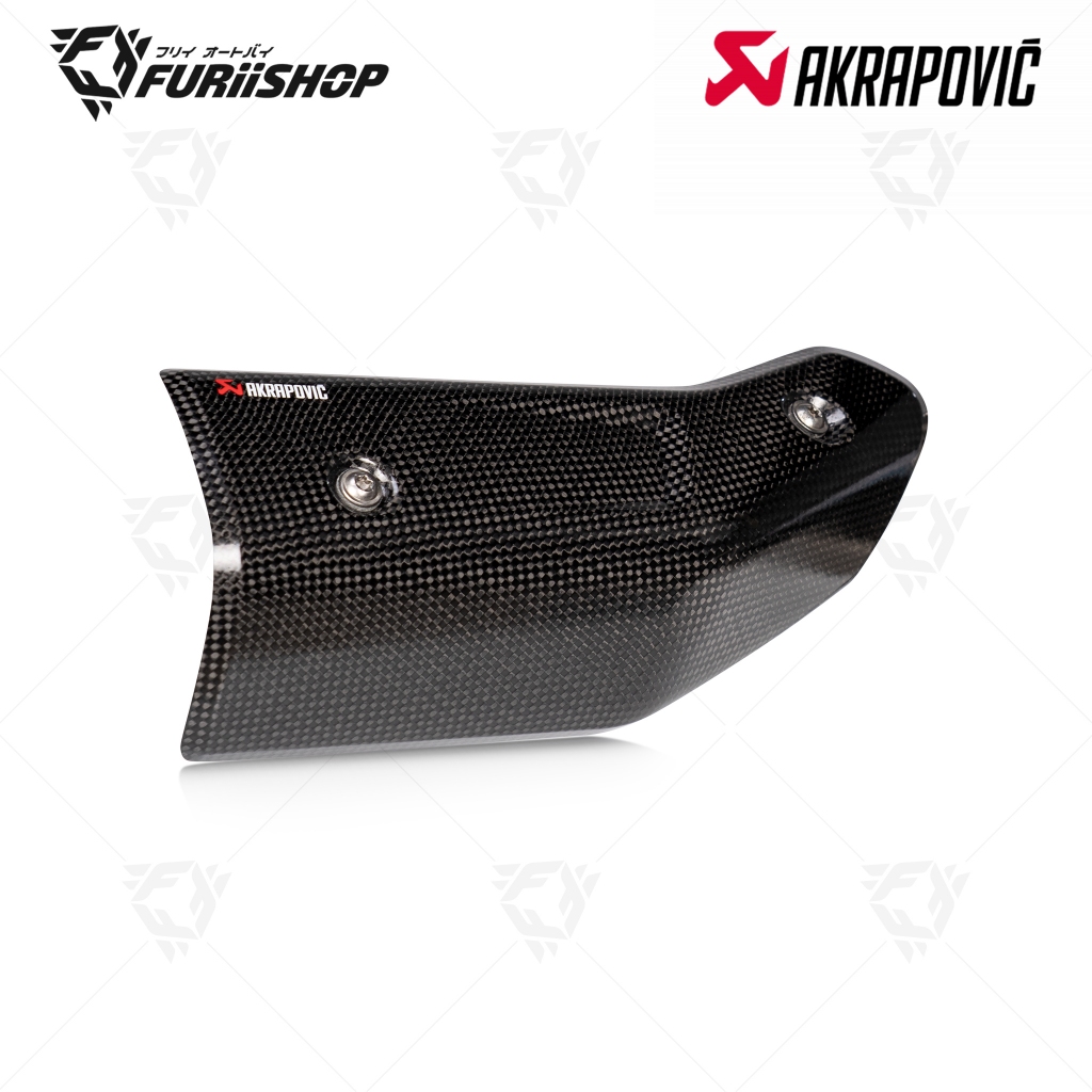 การ์ดคอท่อ Akrapovic Carbon Heat Guard : for Yamaha XMAX 300 2017-2020/2021-2025 With Catalytic Only